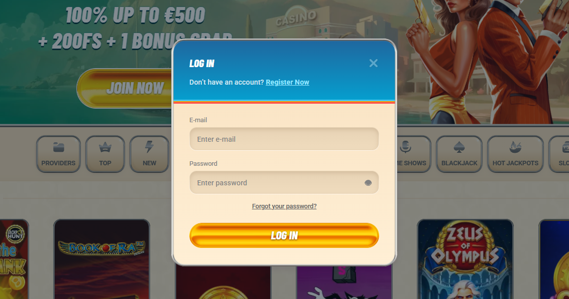 Vegasino Casino Login Startseite